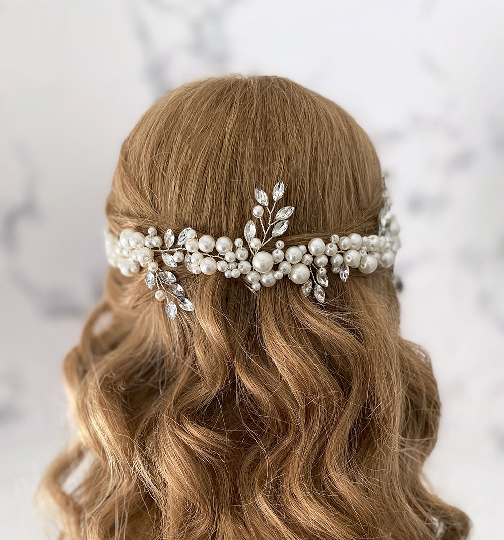 headband-perolas-prata Tiara Pérolas Prata